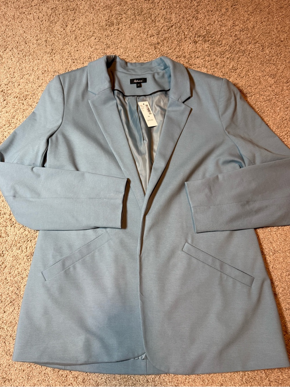 Reitmans Powder Blue Women's Open-Front Blazer